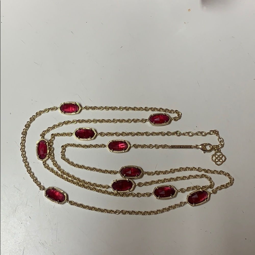 Kellie in gold and berry glass